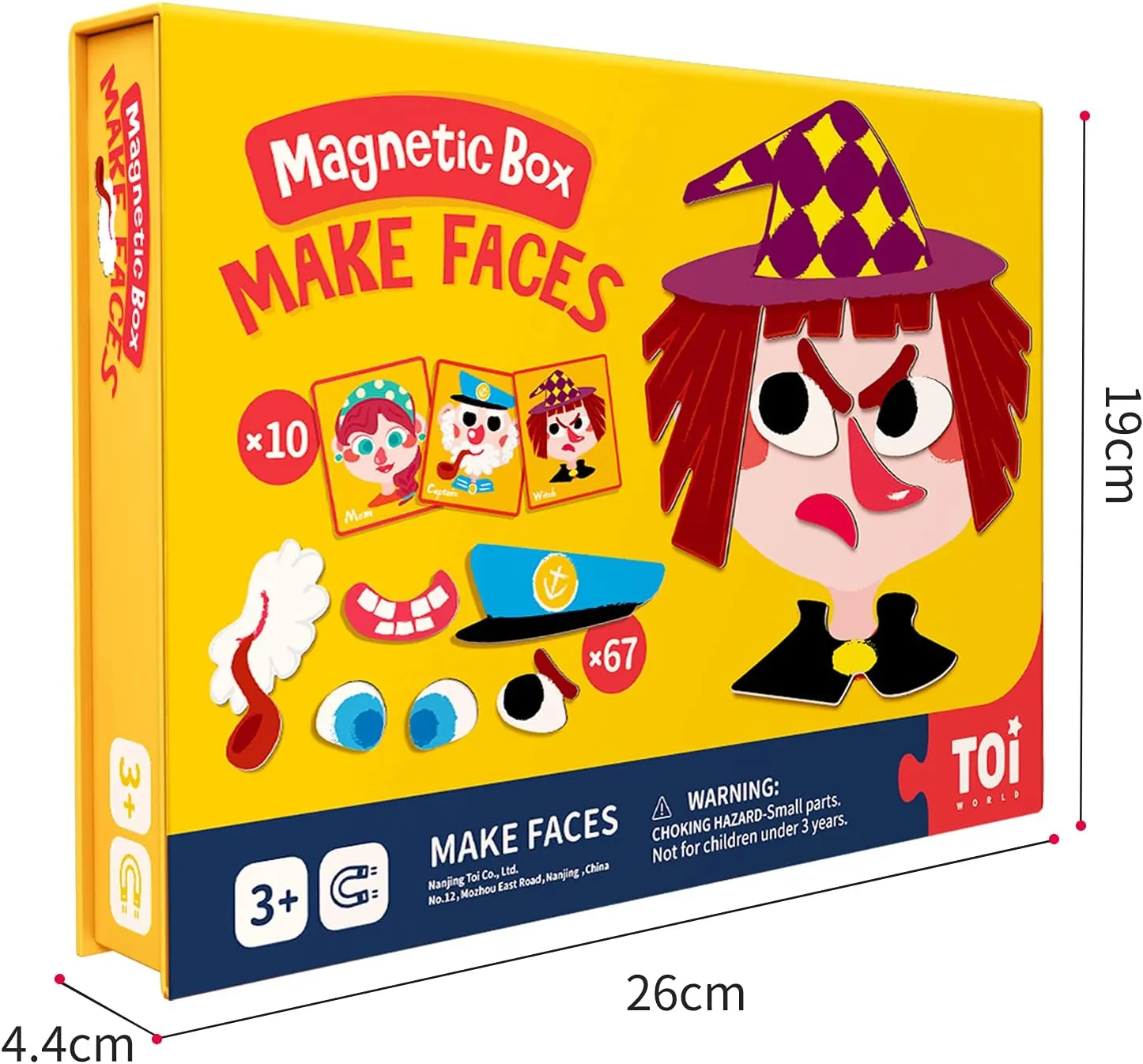 Toddlers, Portable Travel Game, Make Face Toi dollar oyster concur Kids Magnet Toys Magnetic Jigsaw Puzzle Boxes with Game Board for Kids Ages 3-8, Preschool Tabletop Toy for 