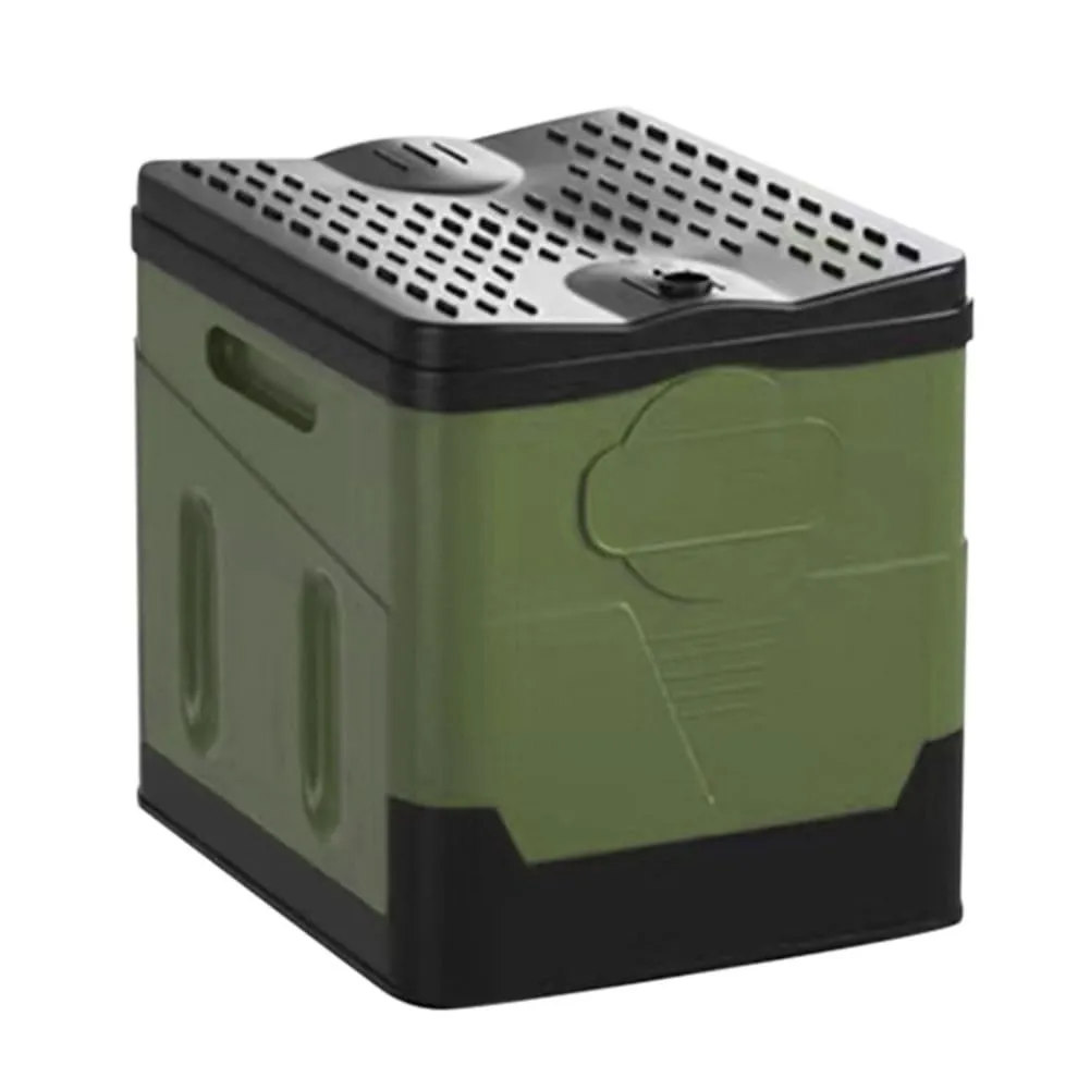 Toilet Anti-Odor Outdoor Toilet Portable Trash Can(Green-180 Degree) Folding Toilet Portable Collapsible obtain wary fashion linoleum minimal Car Toilet Self-Driving Travel Emergency 