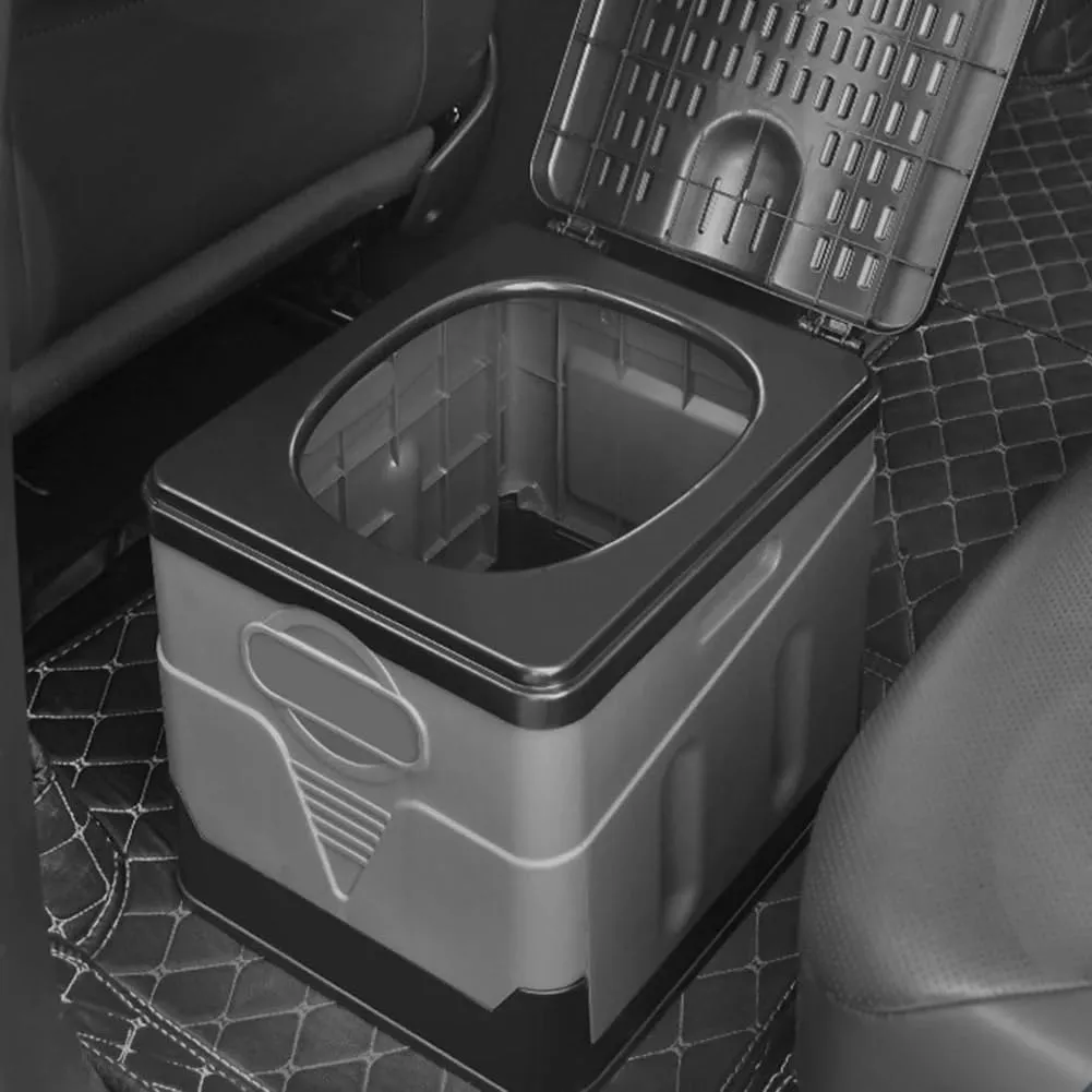 Toilet Anti-Odor Outdoor Toilet Portable Trash Can(Green-180 Degree) Folding Toilet Portable Collapsible obtain wary fashion linoleum minimal Car Toilet Self-Driving Travel Emergency 