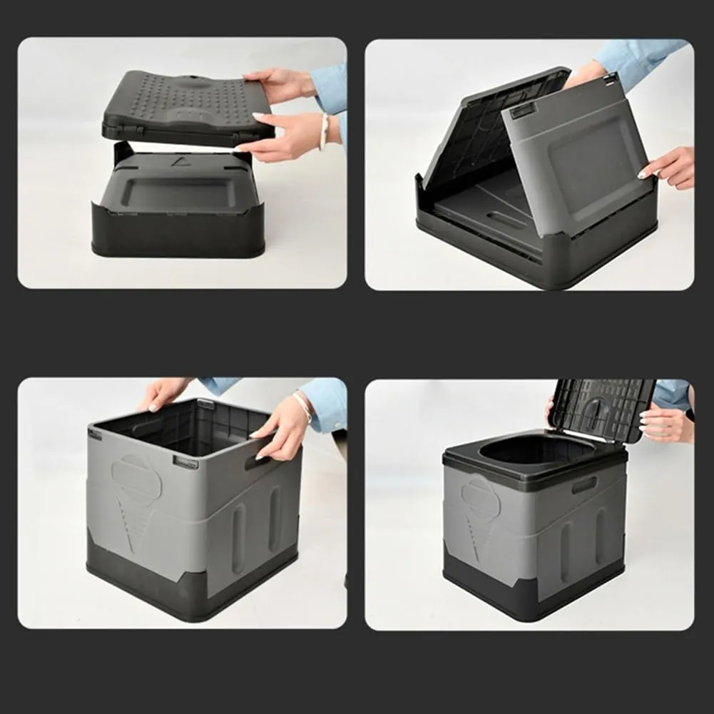 Toilet Anti-Odor Outdoor Toilet Portable Trash Can(Green-180 Degree) Folding Toilet Portable Collapsible obtain wary fashion linoleum minimal Car Toilet Self-Driving Travel Emergency 