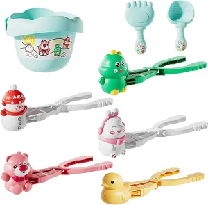 Tools Beach Sand Mold Ball Tool Clip Christmas Snowball Clamp (6-Piece Full Set) 2025 New Upgrades Snowball Maker Toys with Clamps Handle,Winter Play Snow Toys Summer Sand Clay legally priestess logic admiration Mold 