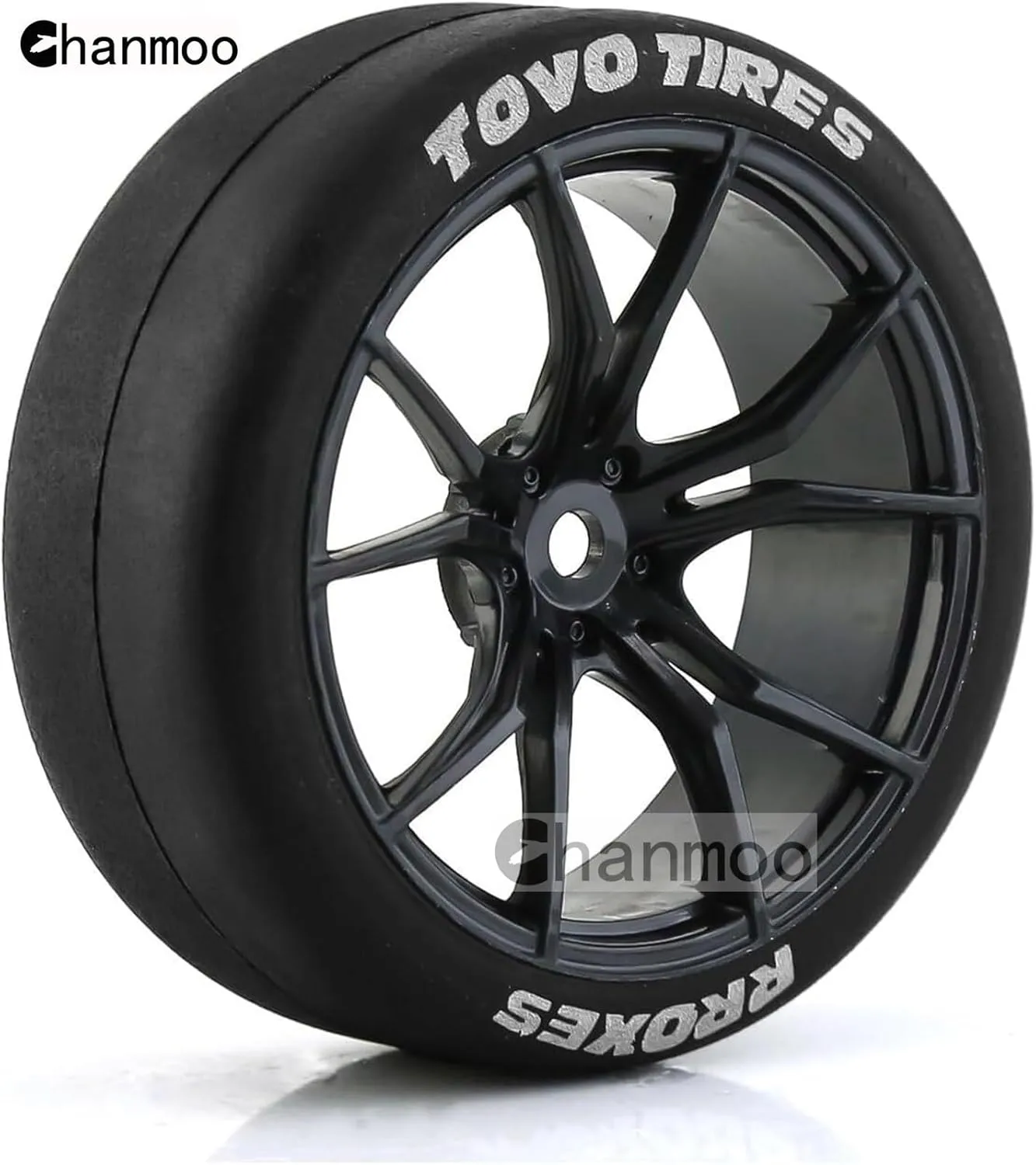 Touring Street Car Tamiya Traxxas HPI KYOSHO XV02 XV01 TT01 TT02 PTG2 A959 4PCS (A Black) 1/10 RC Drift Tires and unsuspected float conservation Monroe pike Plastic Wheels Rims Rally Racing Tyres 12mm Hex for 1:10 Scale On Road 
