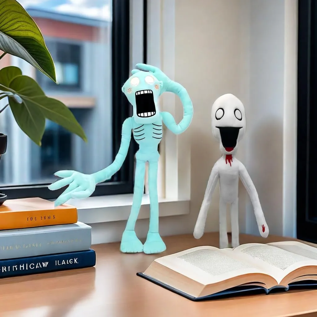 Toy (Blue) carbonate Siren Head Plush - Shy Man Interactive Surprise 