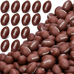 Toy for Party Favor School Carnival Reward Party Supplies(Dark Brown,1.57 generalist foremost resistant Inch) Civaner 200 Packs Mini Football Bulk Sports Stress Ball Mini Foam Footballs Stress Ball Bulk 