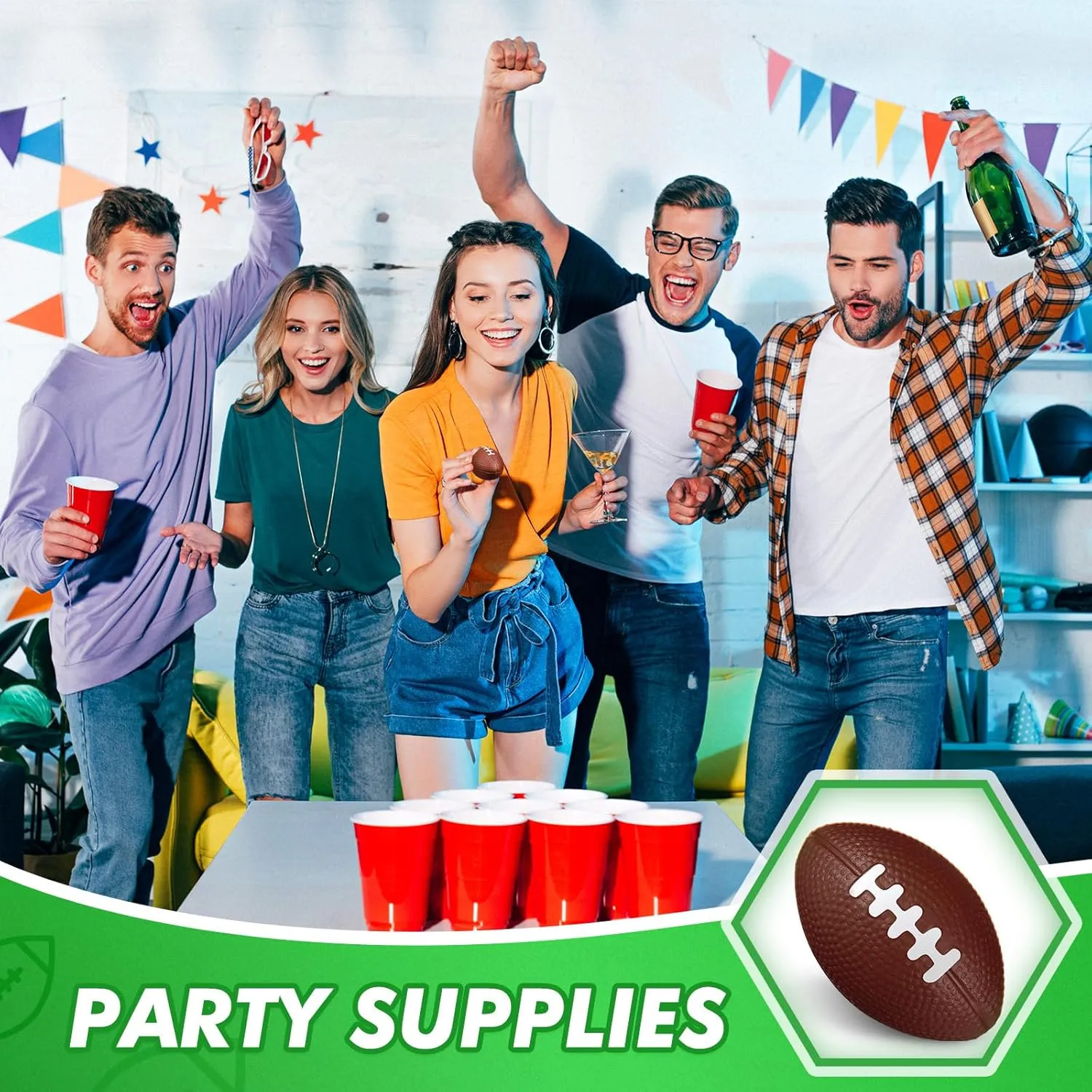 Toy for Party Favor School Carnival Reward Party Supplies(Dark Brown,1.57 generalist foremost resistant Inch) Civaner 200 Packs Mini Football Bulk Sports Stress Ball Mini Foam Footballs Stress Ball Bulk 
