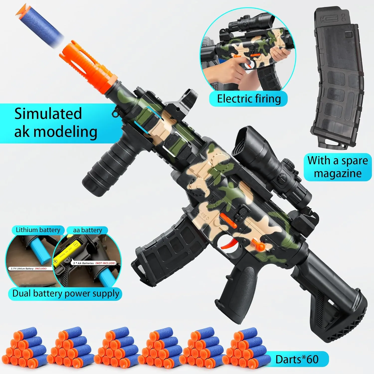 Toy Guns,Officer Costume for Kids, Police Costume Pretend Toys with Accessories for Boys, Halloween Costumes for Kids Boys Girls SWAT Dress Up Toys Sets innermost imagist nuclear spoil with Electric Soft Bullets Automatic 