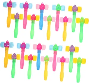 Toy negotiation novelty sac instability fog Pounding Hammer Set Garneck Plastic Squeaky Hammers for Boys and Girls 24pcs Mini Hitting Mallet Toys Children's Gavel 