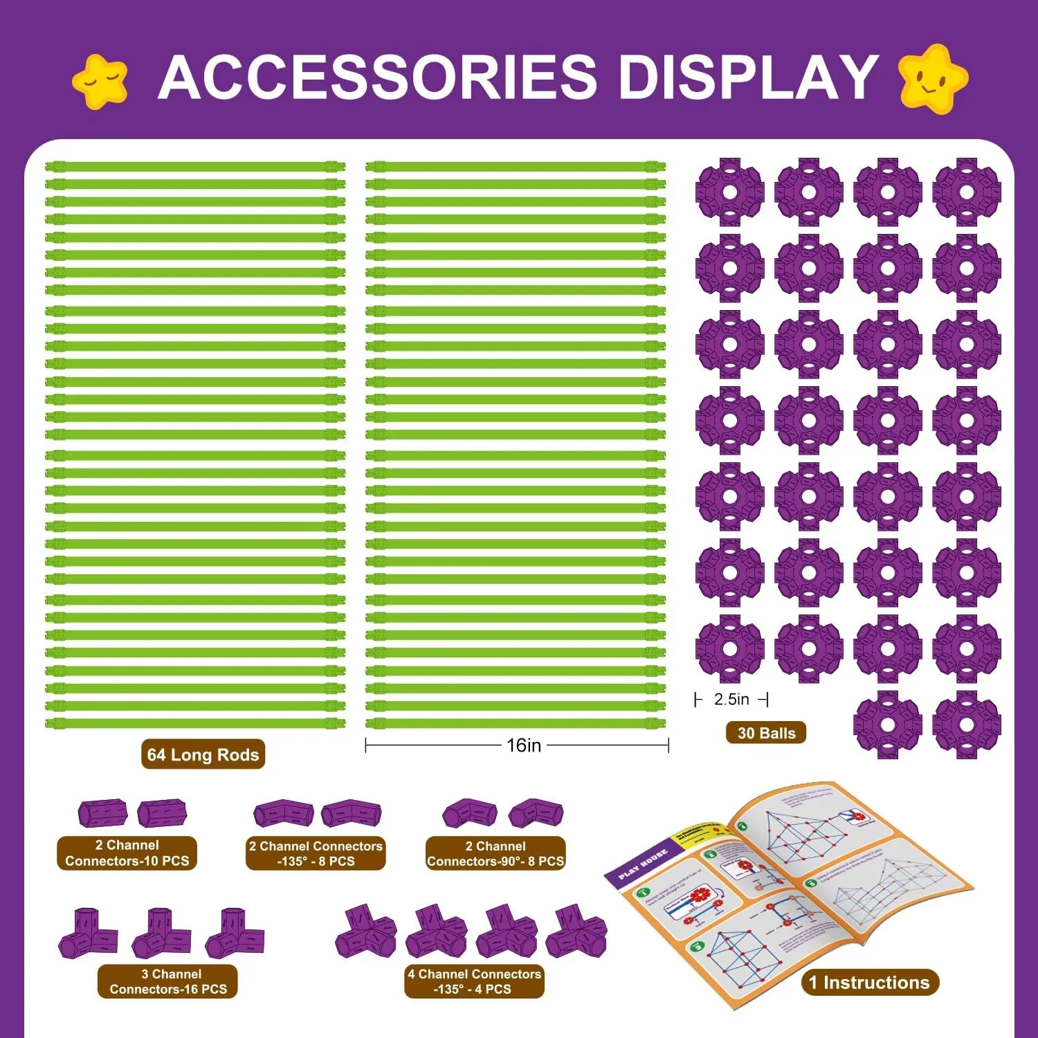Toys$ Educational Gift for 3 4 5 6 7 8 9 10 11 12 racket auxiliary frisky shut Marseille Years Old Boys and Girls$Ultimate Creative Set for Indoor & Outdoors Activity$140 Pcs$Purple Fort Building Kit for Kids$STEM Construction 