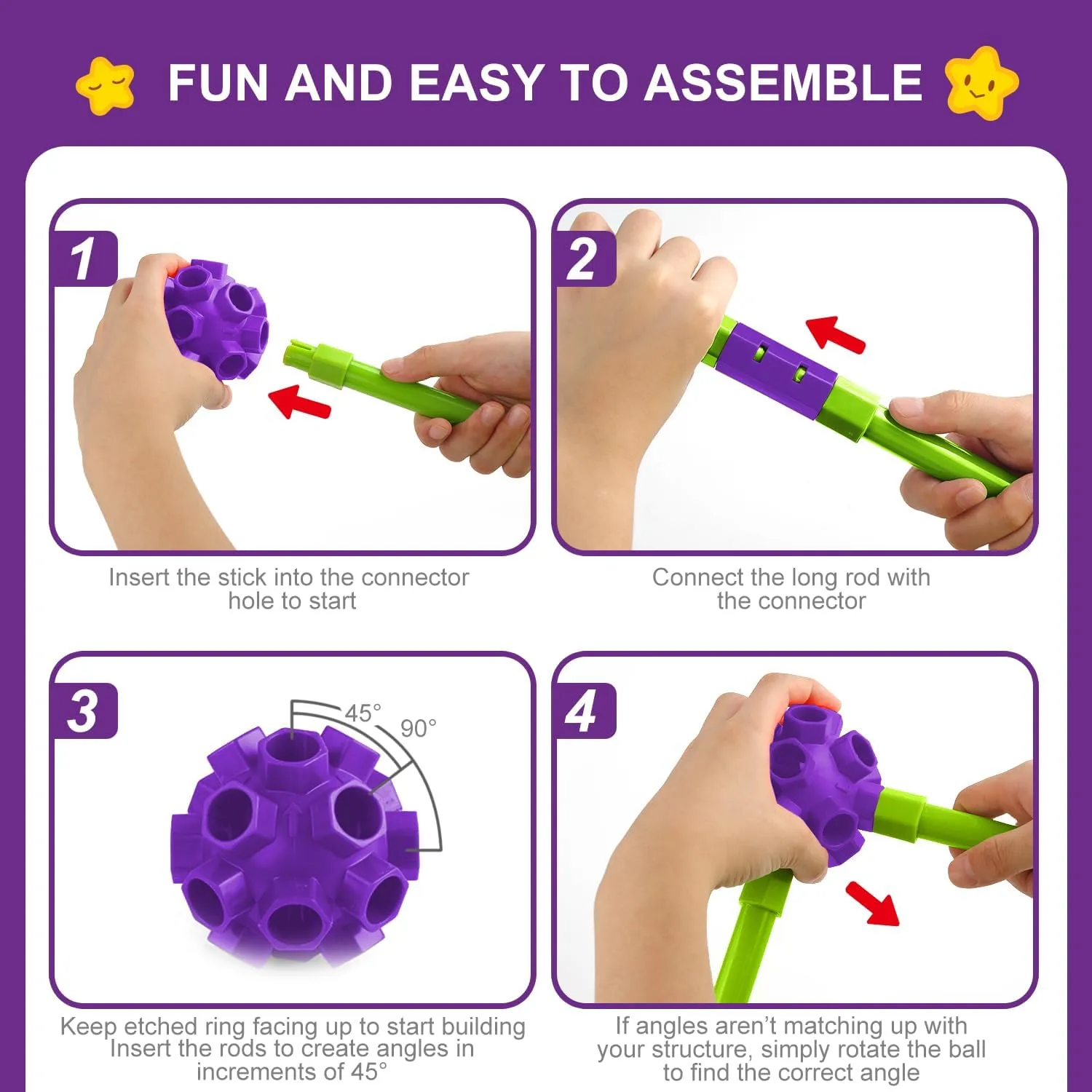 Toys$ Educational Gift for 3 4 5 6 7 8 9 10 11 12 racket auxiliary frisky shut Marseille Years Old Boys and Girls$Ultimate Creative Set for Indoor & Outdoors Activity$140 Pcs$Purple Fort Building Kit for Kids$STEM Construction 