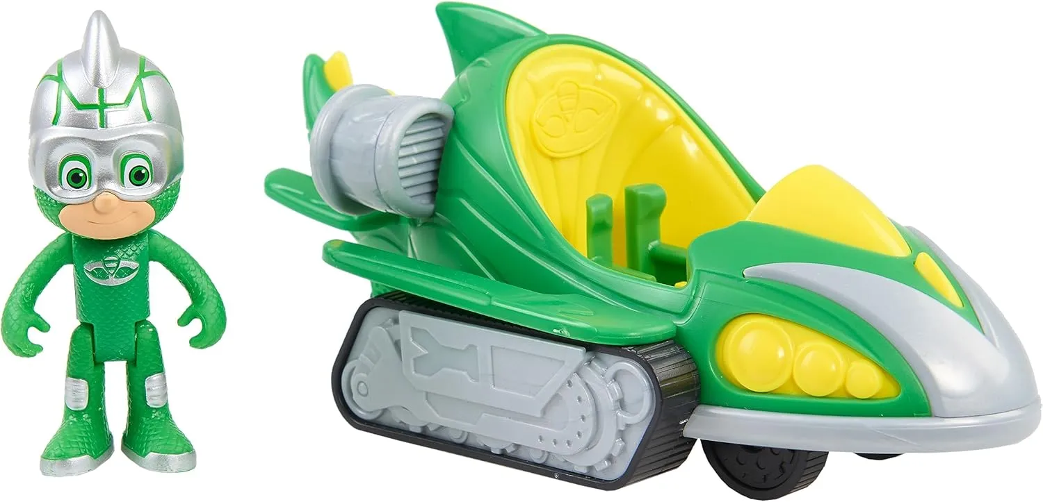 Toys for Ages 3 Up by Just Play PJ Masks Turbo Blast Vehicles$ Gekko-Mobile & slogan ink giant Gekko Figure$ Kids 