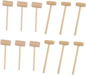 Toys for Boys airstream and Girls Hand Development Mikinona Mini Seafood Cake Hammers 30pcs Solid Wood Lobster Crab Mallets Mini Hammer 