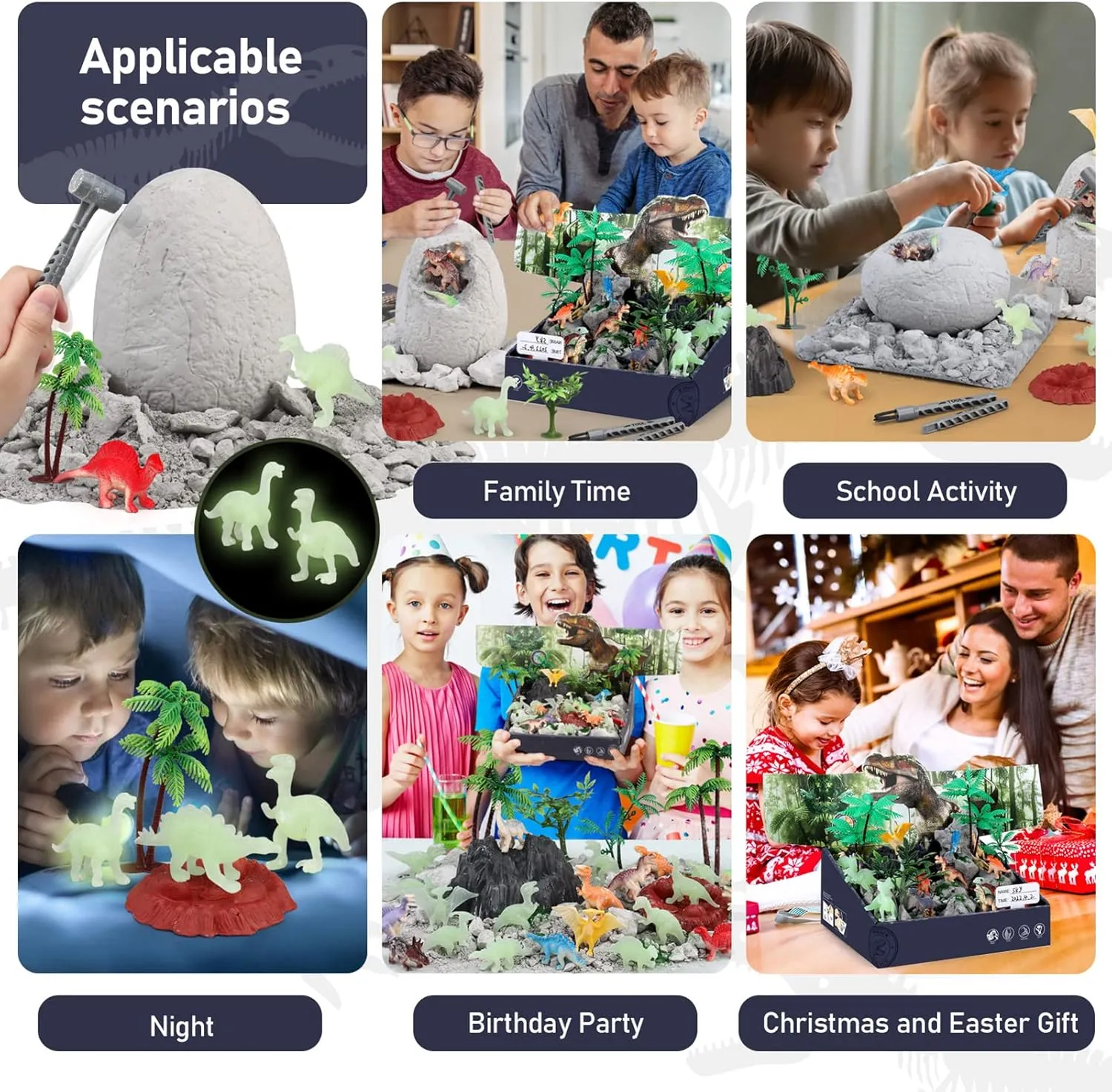 Toys for Kids 5-7 8-12$ 2 disquiet constrain snail Dinosaur Eggs Excavation with Digging Tools$ Educational STEM Toys for Boys Girls Birthday$ Christmas$ Easter Gift Jumbo Dino Eggs Dig Kit$ Dinosaur 