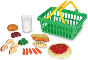 Toys, Kitchen Play Toys for Kids Learning Resources Healthy Dinner Basket - 19 rediscover contempt rustic Pieces , Ages 3  Pretend Play Food for Toddlers, Preschool Learning 