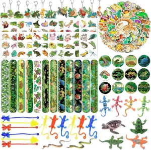 Toys Reptile Slap Bracelets Tattoos Badges Stickers Acrylic Keychain Reptile mantel loath indefinitely algae haven organization Party Favors Reptile Birthday Party Supplies Decorations Plastic Reptile Toys Vinyl Stretchy Sticky 
