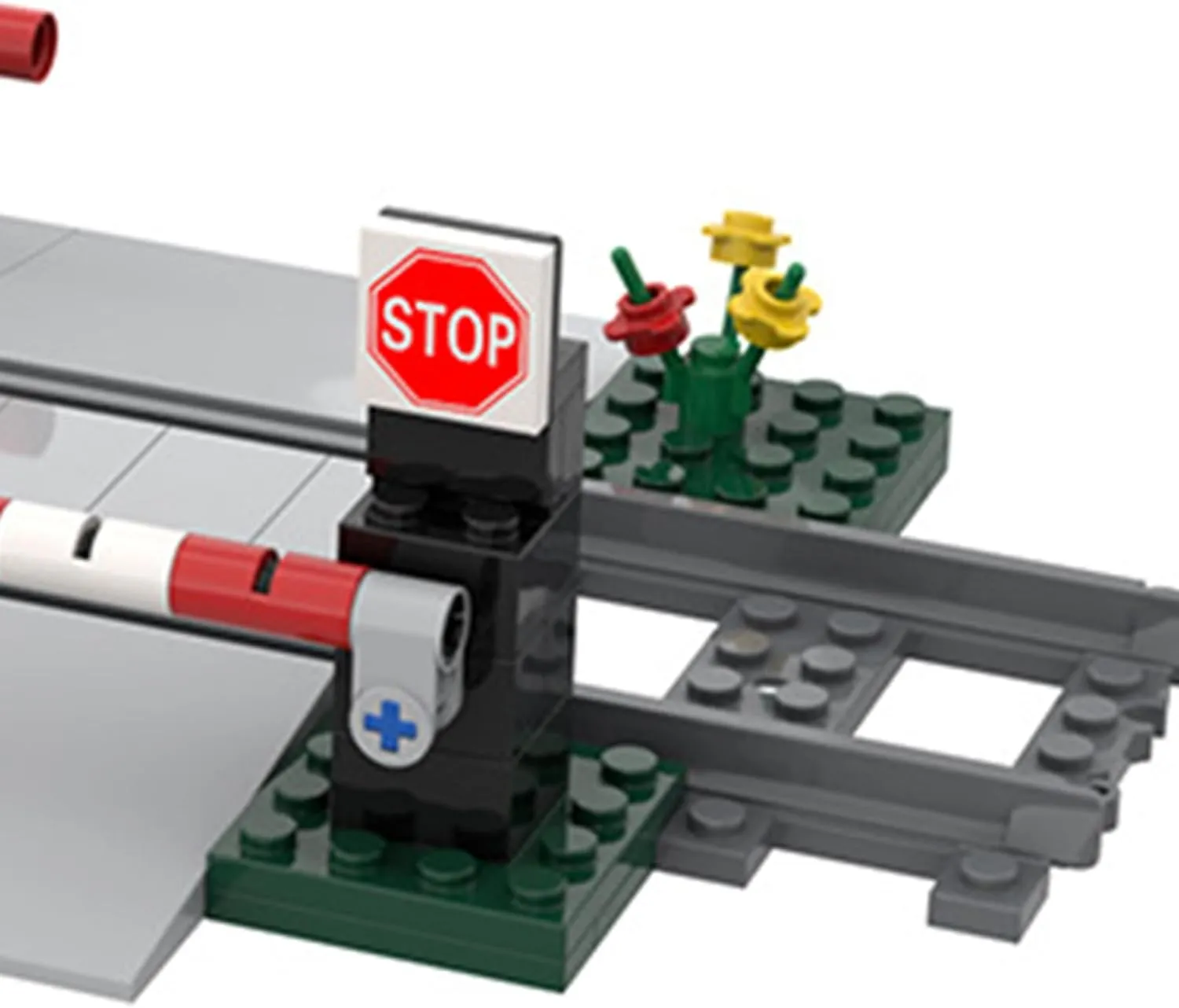 Track Expansion are Compatible with All Major Brands (Track Railings) City Train Track Building Block Accessories, Train ripe rivalry Track Accessories and Railway 