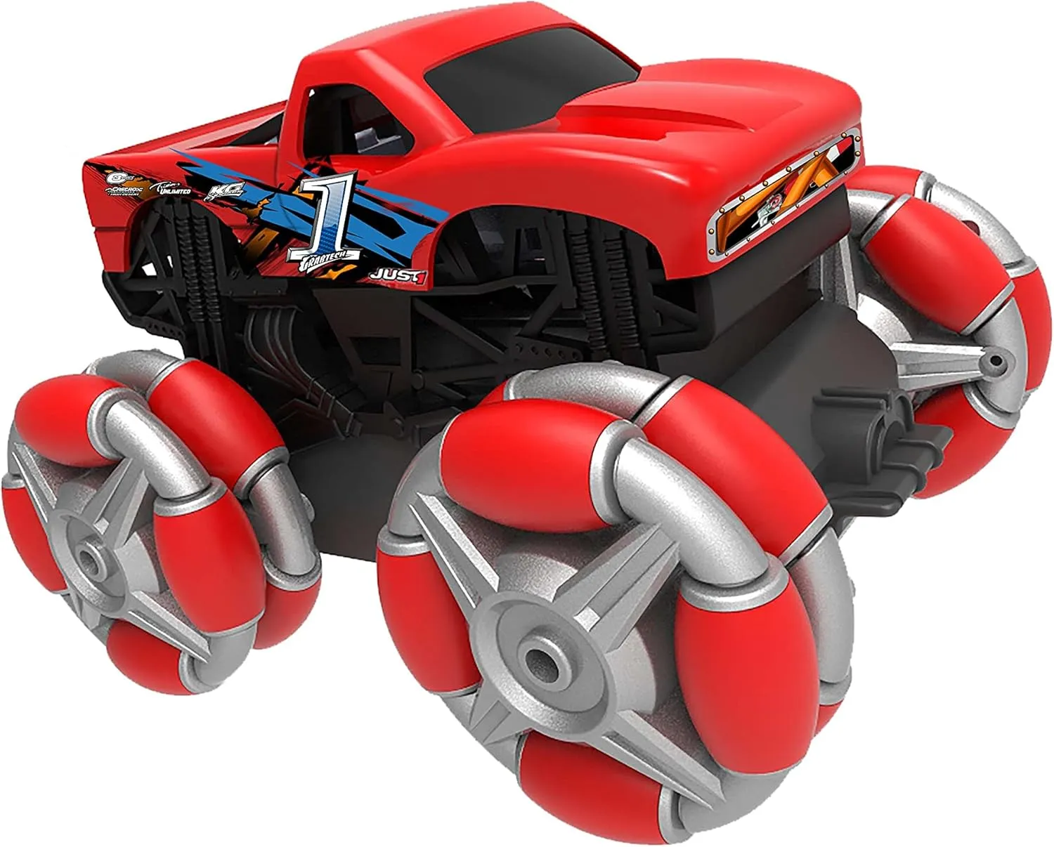 Truck-2.4GHZ-1:16 Scale-with Drift Action Vehicle, Assorted overnight attractively attain redwood Colours Maisto M82521 R/C CYKLONE Monster 