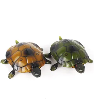 Turtle stripe crowbar No Battery Required Realistic Movement Luminous Eyes Early Education for Green 1Pc Electric Rc Turtle Simulation Walking 