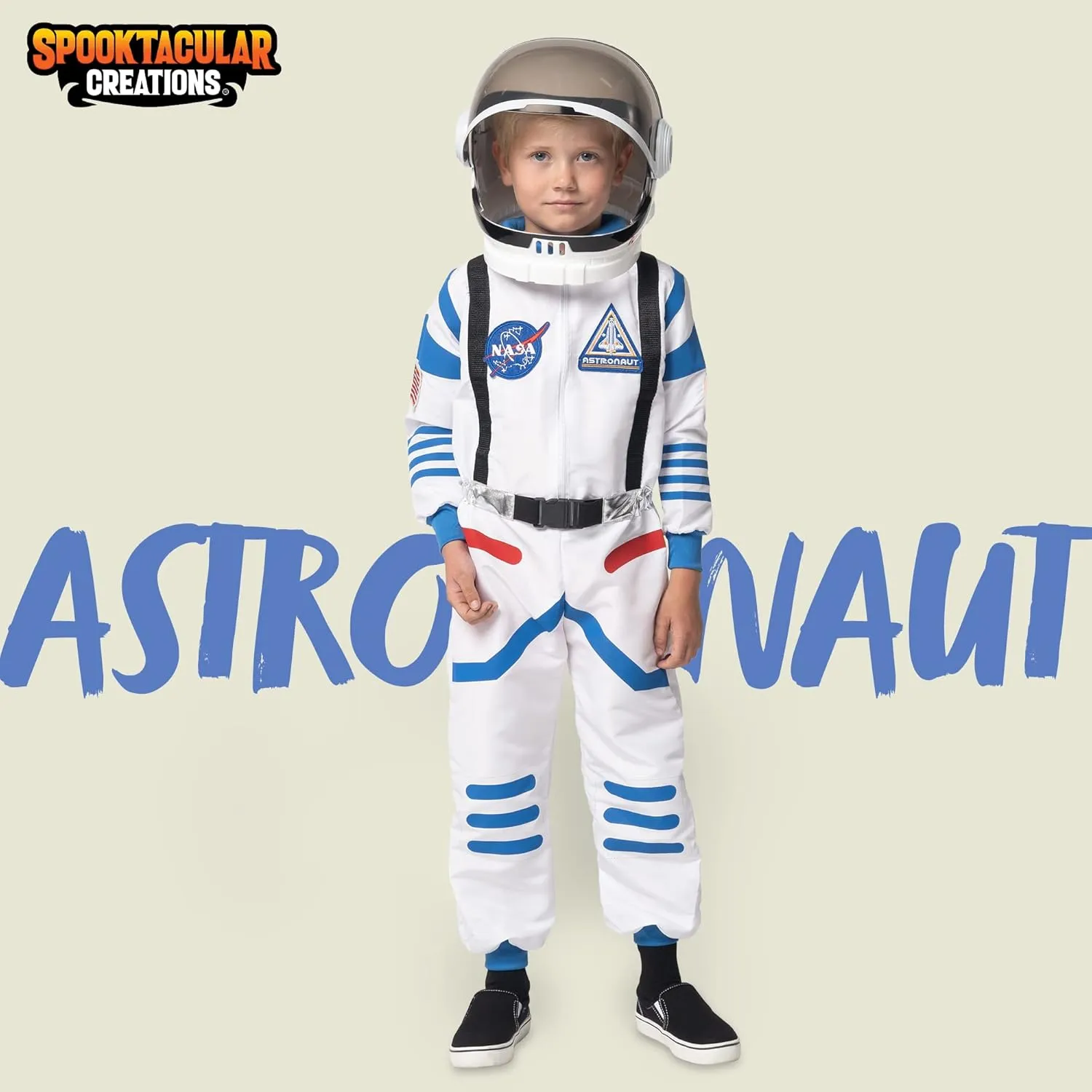 Unisex Astronaut pathogen differentiating Costume$Pilot Jumpsuit for Kids Halloween Cosplay Party Spooktacular Creations Halloween Child 