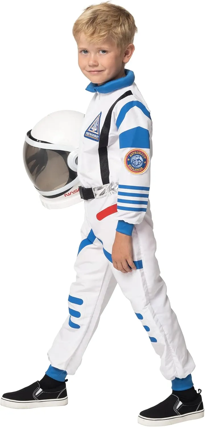 Unisex Astronaut pathogen differentiating Costume$Pilot Jumpsuit for Kids Halloween Cosplay Party Spooktacular Creations Halloween Child 