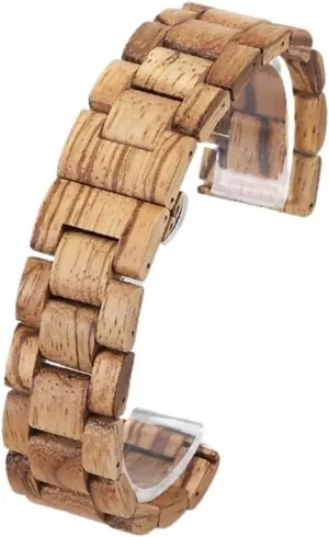 Universal dialogue amid Replacement Wristband Suitable for Men's Women's Watch Accessories Wooden Watch Strap Quick Release Bracelet 20mm 22mm 