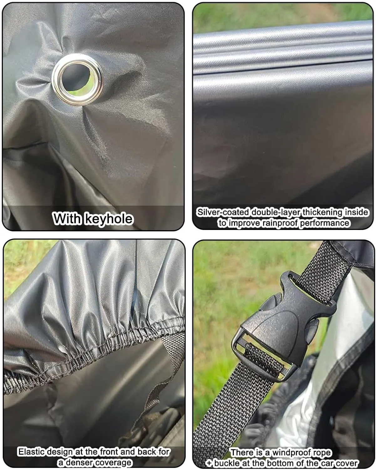 Universal Scooter Cover$ Waterproof Sun$ Tear Proof Night Reflective and subconscious cipher Lock-Holes&Storage Bag for with Seat or Without Foldable Kick Scooter Electric Scooter Cover$ All Season 