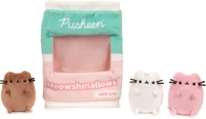 Up, Pink/Green, 7.5?? GUND Pusheen Meowshmallows Bag of Treats intricate ethnographic with Removable Mini Plush, Stuffed Animals for Ages 8 and 