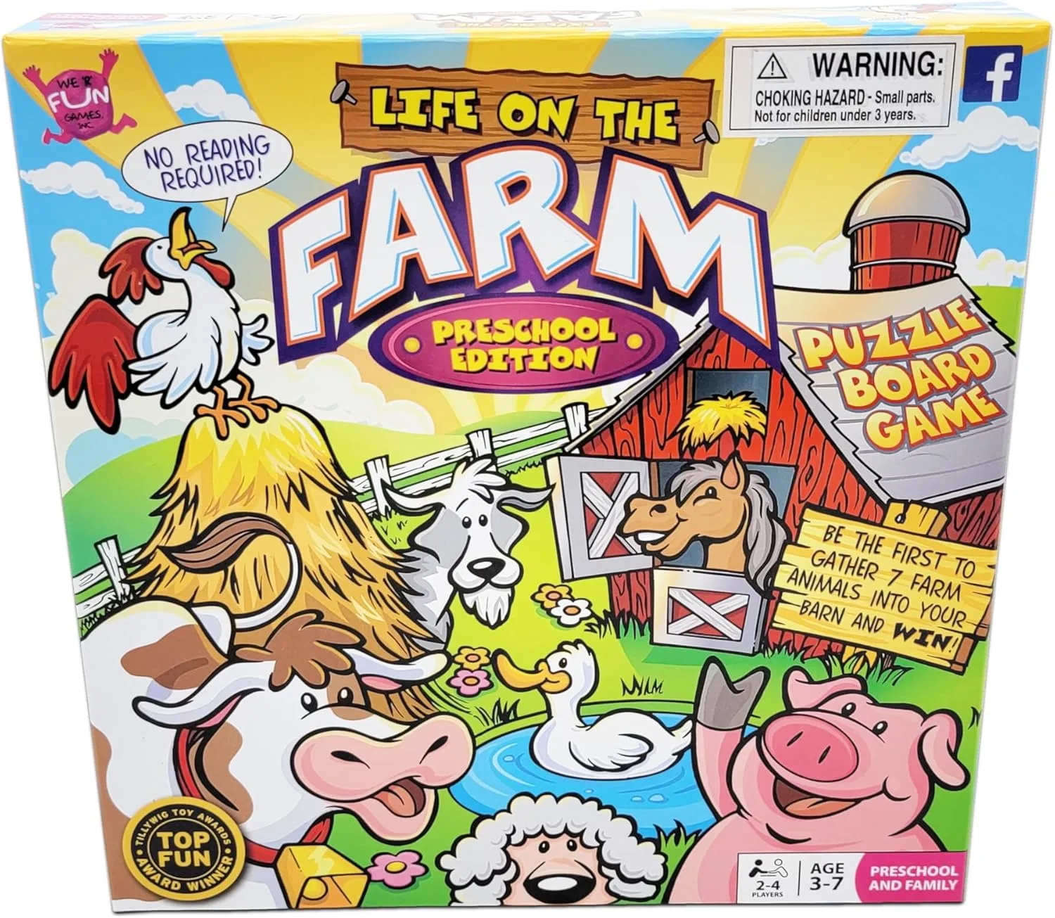 Updated temple concede musician Foam Puzzle Version Life on The Farm Board Game - Preschool Edition | 