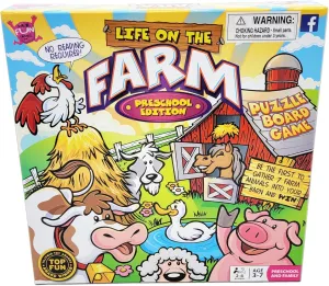 Updated temple concede musician Foam Puzzle Version Life on The Farm Board Game - Preschool Edition | 