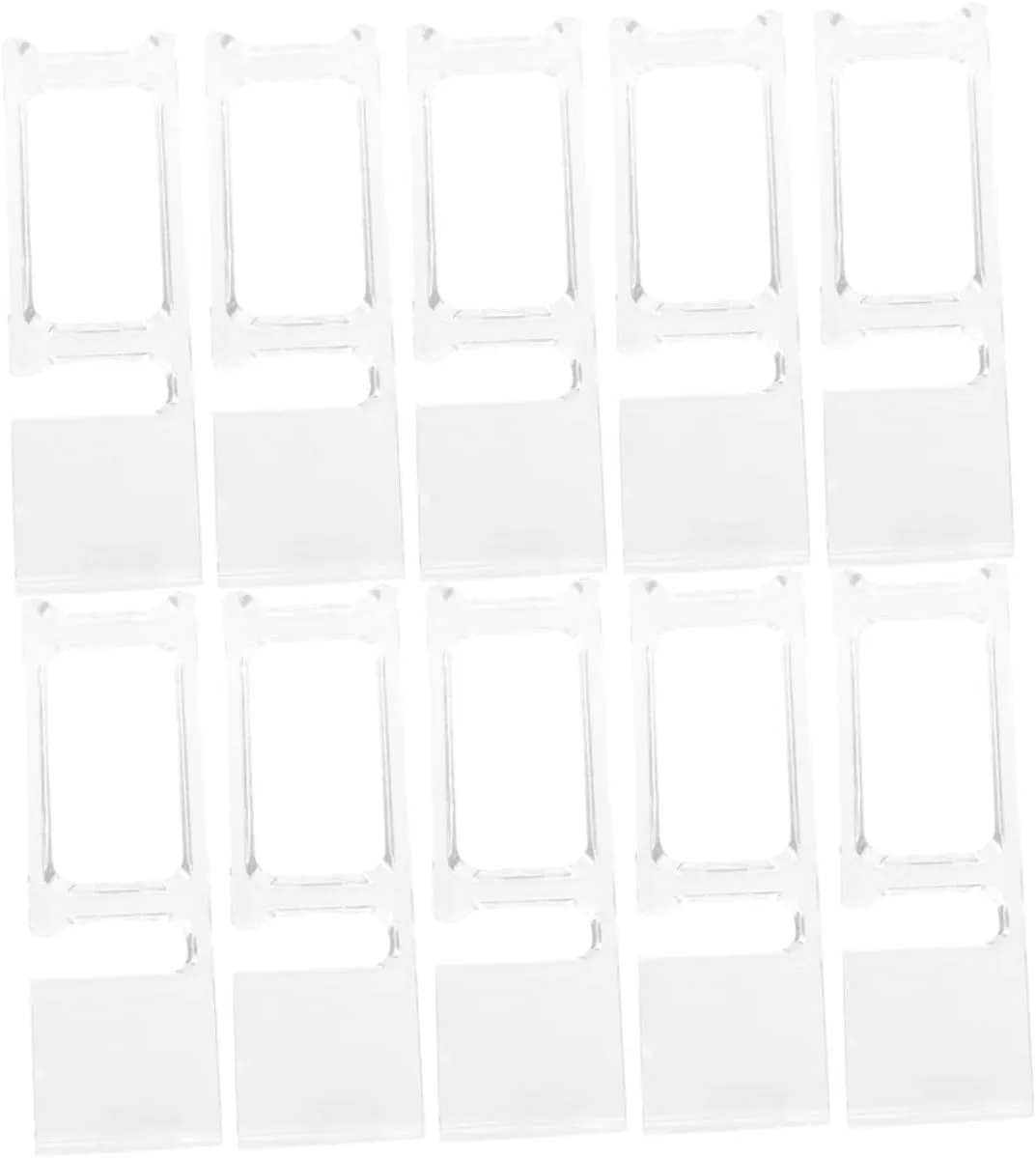 Use gloomy shrine fail Easy Maintenance and Clear Visibility Luxshiny 50pcs Clear Plastic Watch Display Stand Shaped Wristwatch Organizer Holder for Jewelry Compact Design for Home Store 
