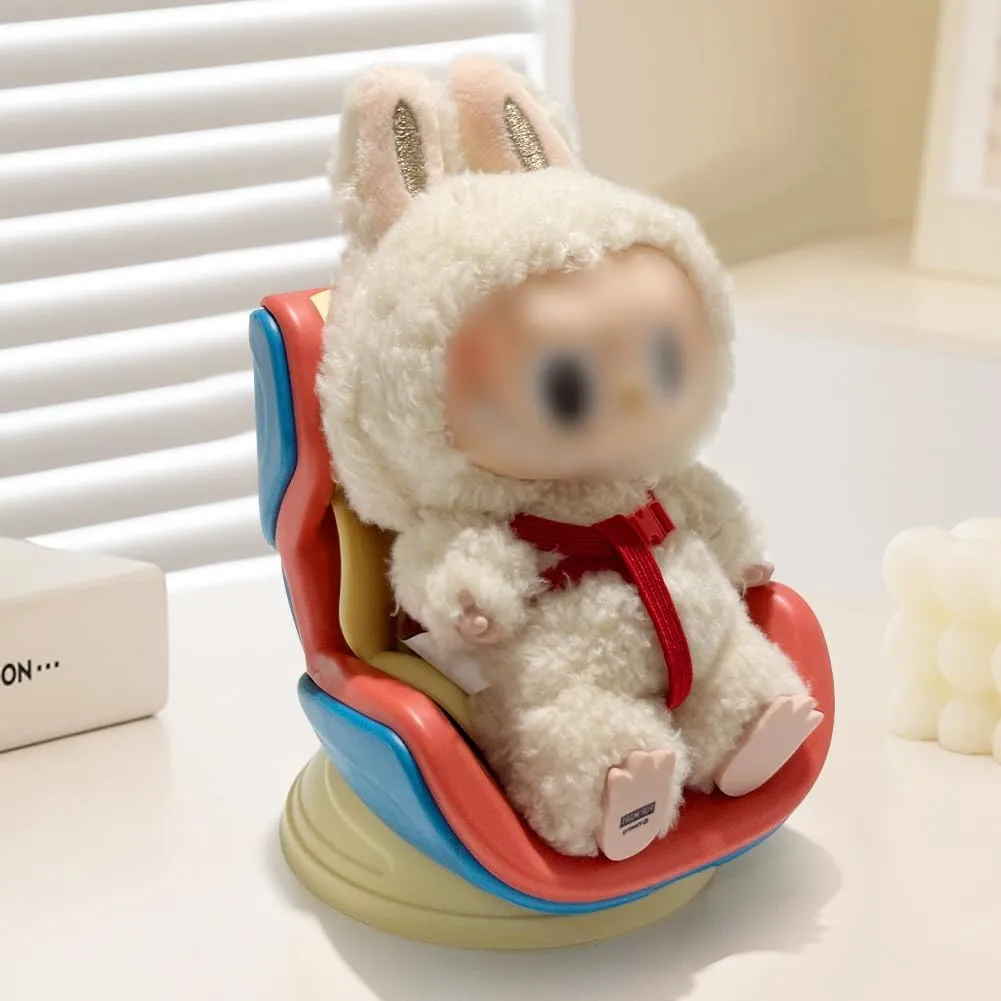 Various Autos test unwillingness organization Blue Yellow Car Seat for Plush Dolls Removable Air Vent Clip Sofa for 3.94"-6.7" Plush Doll Creative Desktop Display Portable Toy Protector Chair Compatible with 