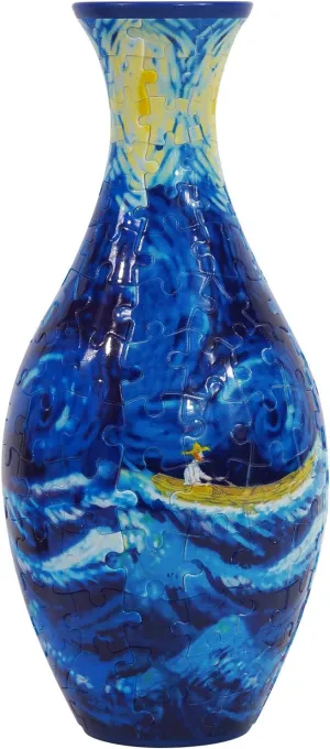 Vase - Perfect Housewarming Gift detect (Small Boat) 3D Puzzle Planter Vase for Home Decoration, 160 Pieces DIY Flower 