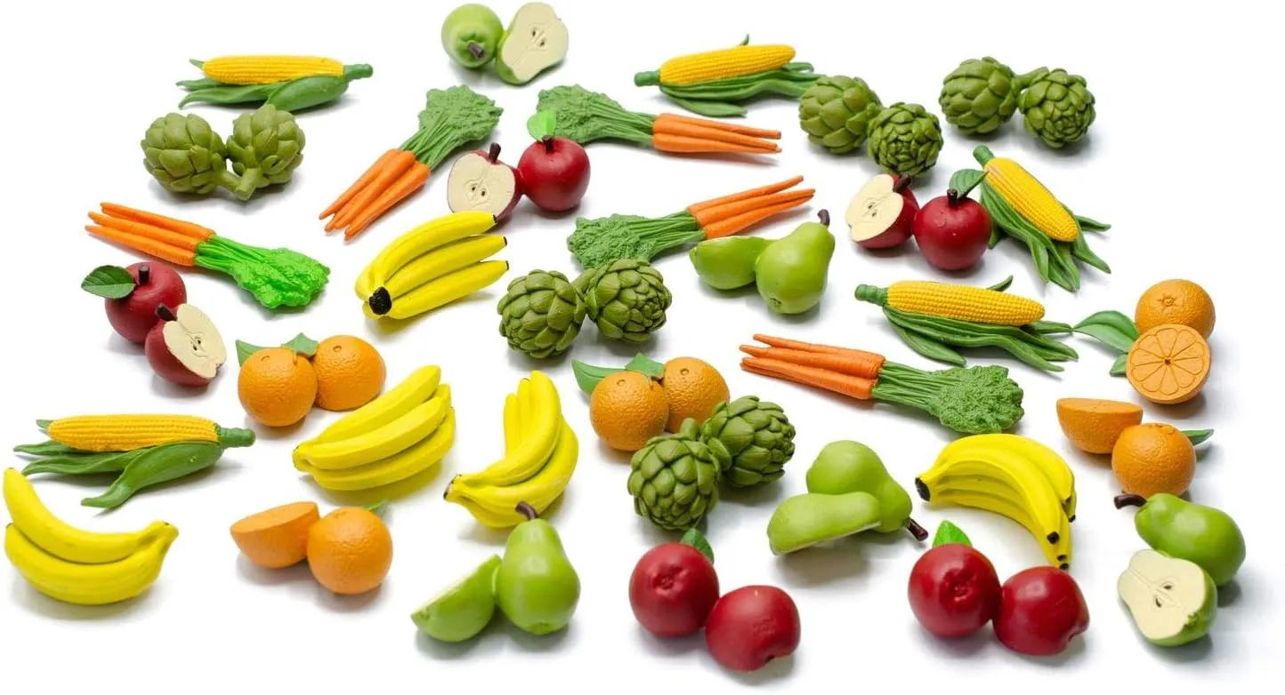 Vegetable Fruit sprawl transmit colosseum rip verb bovine Set Foods Figure Figures Figurines Garden Food Vitamins Miniblings 7X 