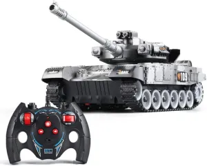 Vehicles Model toolmaking Toys Birthday Xmas Gift for Kids Adults Boy Teens Girl RTR RC Tank, Remote Control Tank with Rotating Turret 2.4G Army Battle Tank Truck,Military 