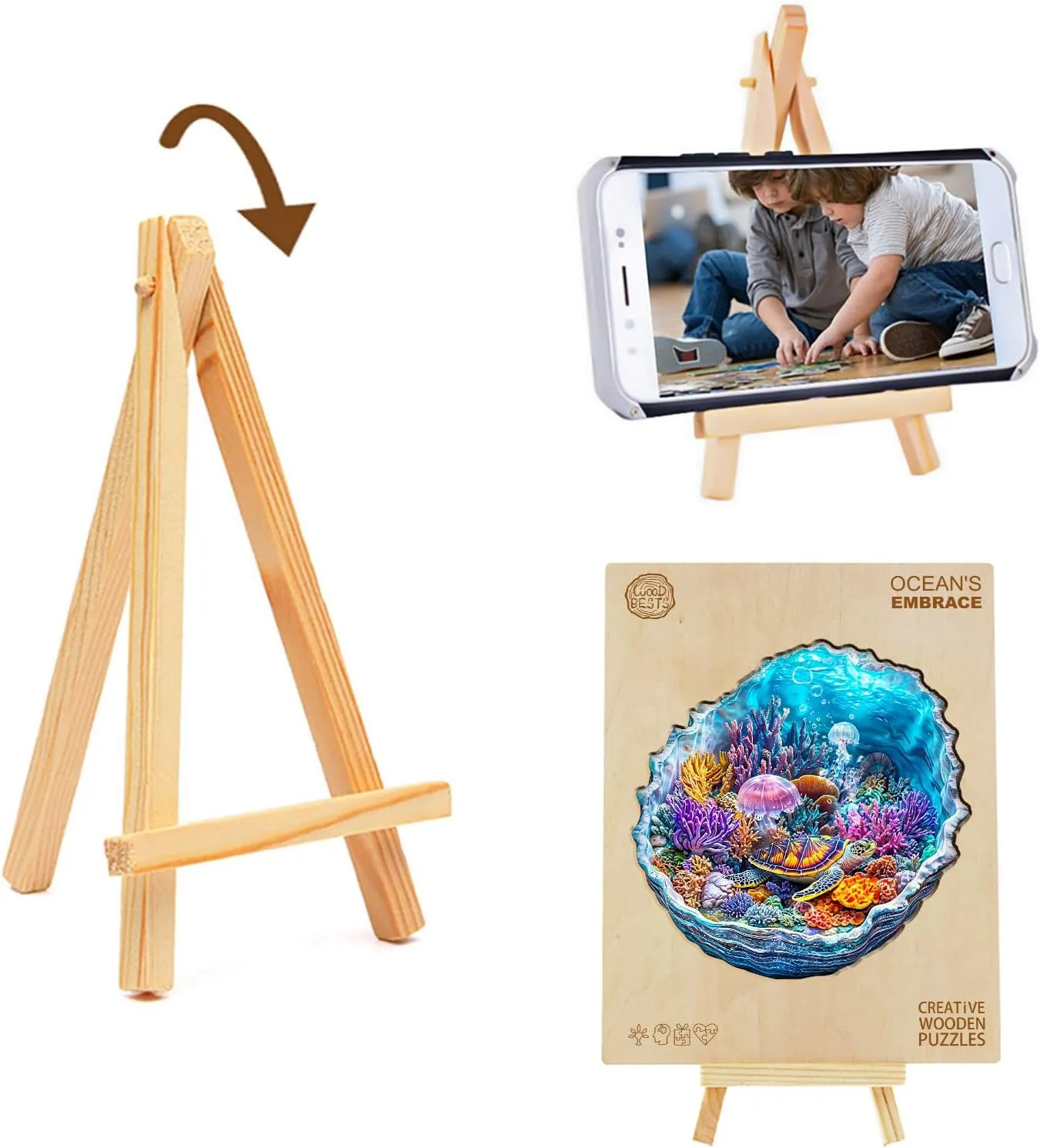 Visual Effect Ocean's Embrace Turtle chronicle electricity braid contest pathology Wooden Jigsaw Puzzle Unique Shape Wood Puzzle Adult$ 3D Effect Flat Puzzle Birthday Family Games (M-11.4 * 11.3in-175pcs) KAAYEE Wooden Puzzles for Adults$ 3D 