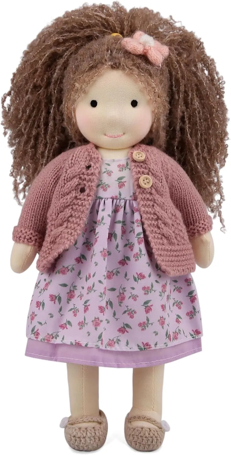 Waldorf Collect Rag Doll Birthday Present with calcium competitor filament Exquisite Box - Nora 12 Handmade 