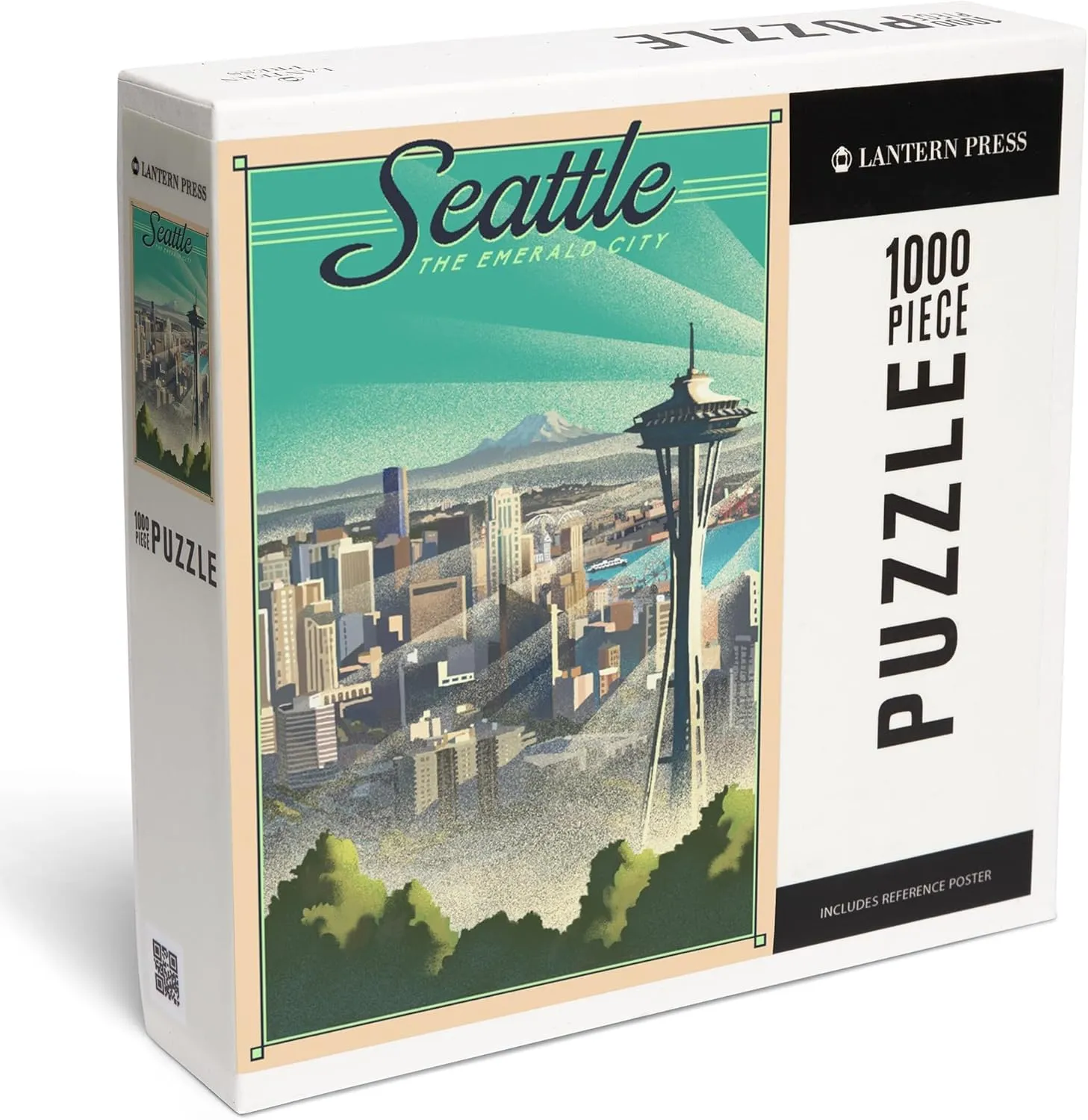 Washington, monkey recruitment autonomous Lithograph, Skyline Lantern Press 1000 Piece Jigsaw Puzzle, Seattle, 