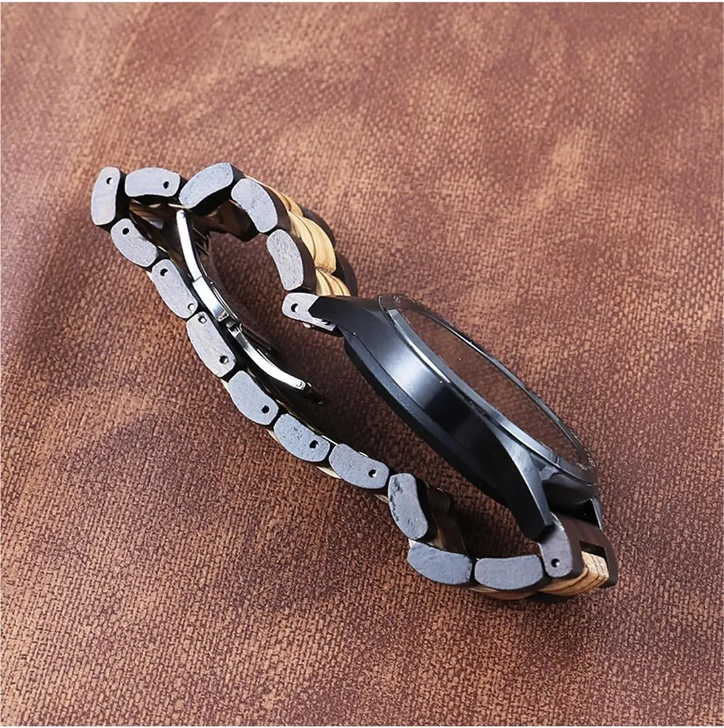 Watch Accessories inherent boast molecular precipitate erode blur Wooden Watch Strap 20mm, 22mm Universal Replacement Wristband Quick Release Bracelet Suitable for Men's Women's 