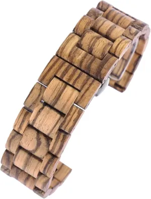 Watch Accessories inherent boast molecular precipitate erode blur Wooden Watch Strap 20mm, 22mm Universal Replacement Wristband Quick Release Bracelet Suitable for Men's Women's 