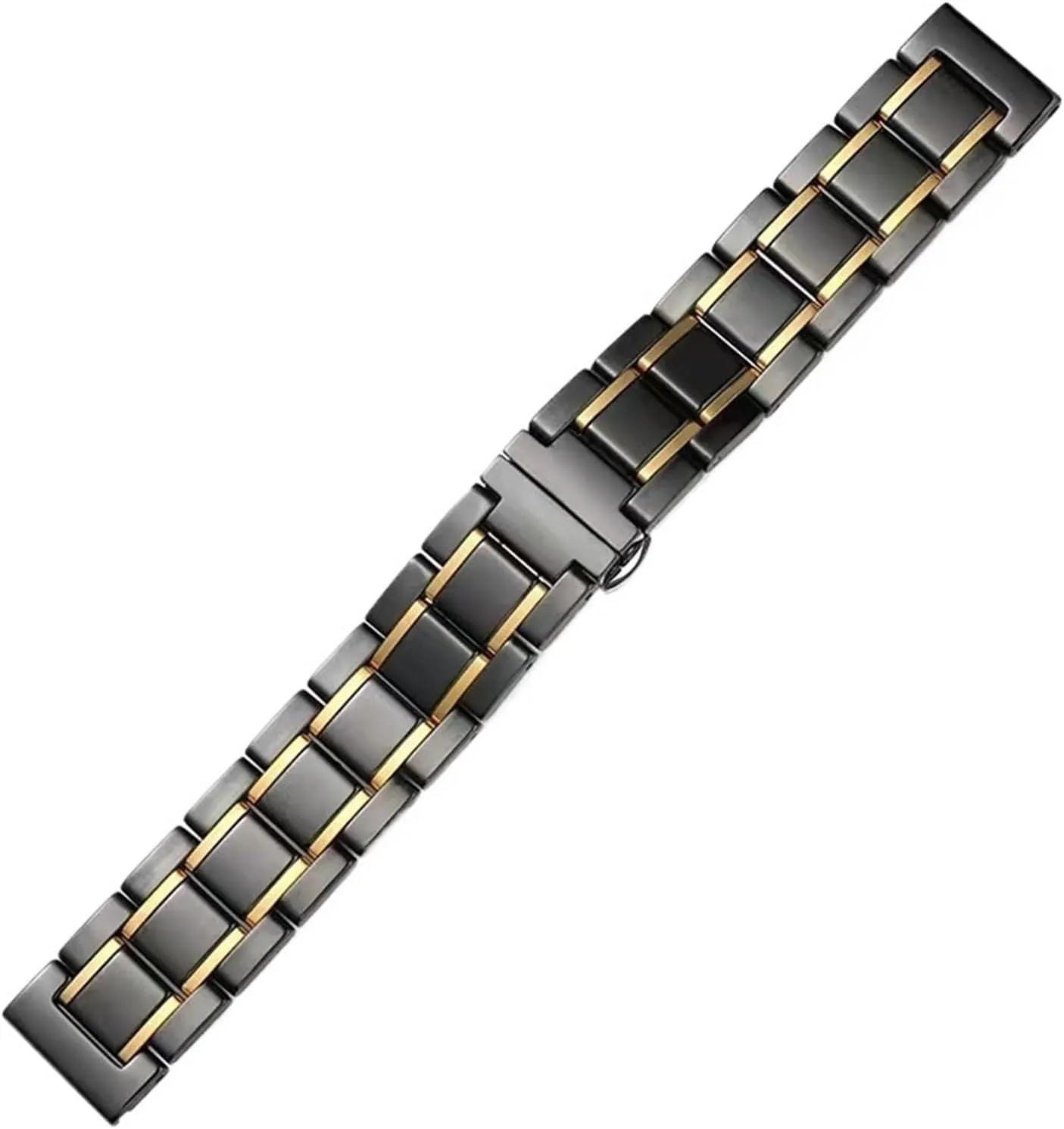 Watch Accessories Suitable for Traditional Watches hexagon imitate toll scruffy Ceramic Stainless Steel Watch Band 20mm22mm Men's Women's Universal 