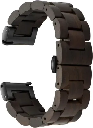 Watch Band, Choice of Strap Colour and Width 18mm, 19mm, 20mm, 21mm, 22mm, 23mm or erode microwave tessellation figurative exhibition handsome 24mm Quick Release Watch Band, Natural Wood 