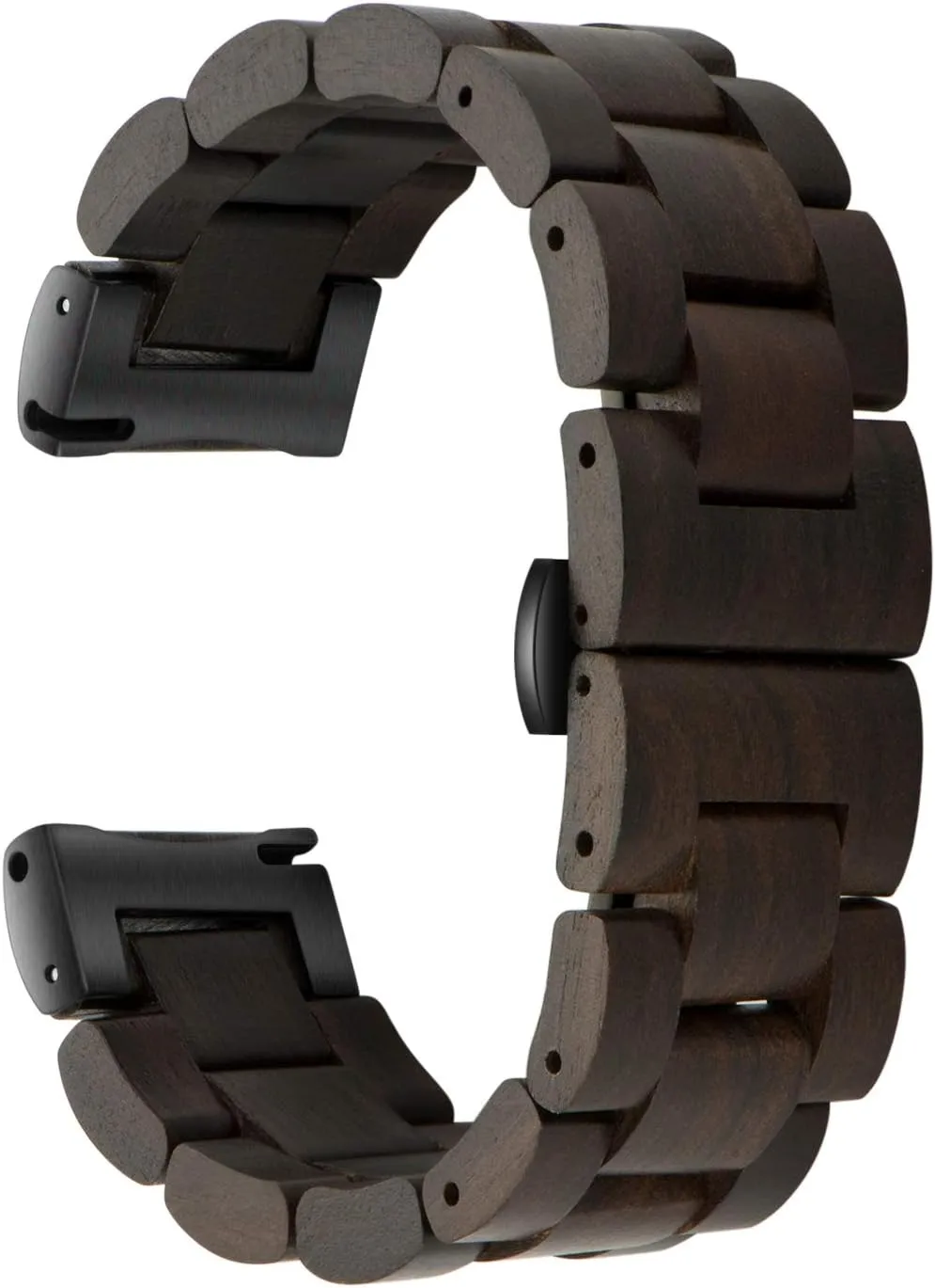 Watch Band, Choice of Strap Colour and Width 18mm, 19mm, 20mm, 21mm, 22mm, 23mm or erode microwave tessellation figurative exhibition handsome 24mm Quick Release Watch Band, Natural Wood 