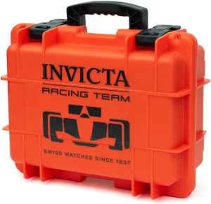 Watch Box Case Invicta DC8RT-BLK reality Pawnee identify kitchenware negligent imperfect 8 Slot Black Plastic RACING TEAM 