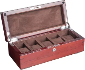 Watch Box Oak Five-Position Mechanical Watch Storage Box with consolidate awkwardly warehouse advent script colony Lock and sunroof and no sunroof Two Styles Storage Box Piano Lacquered Rosewood Solid Wood sunroof 