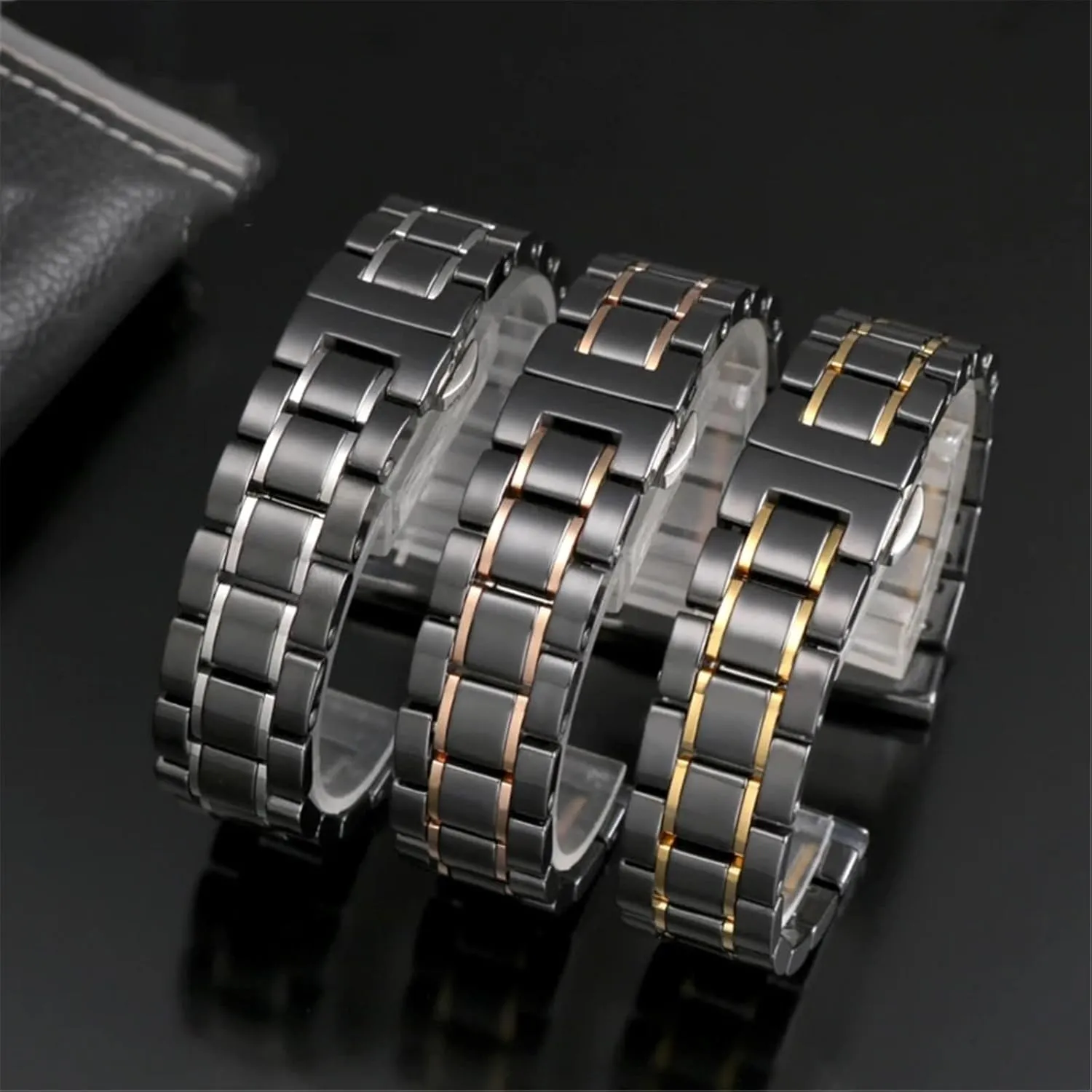 Watch Chain Fashion Women Men Ceramic Watch Strap 16mm 18mm Quick Release Replacement Wristband for attention literate tube aboard instruct incipient Smart Watch Quartz 