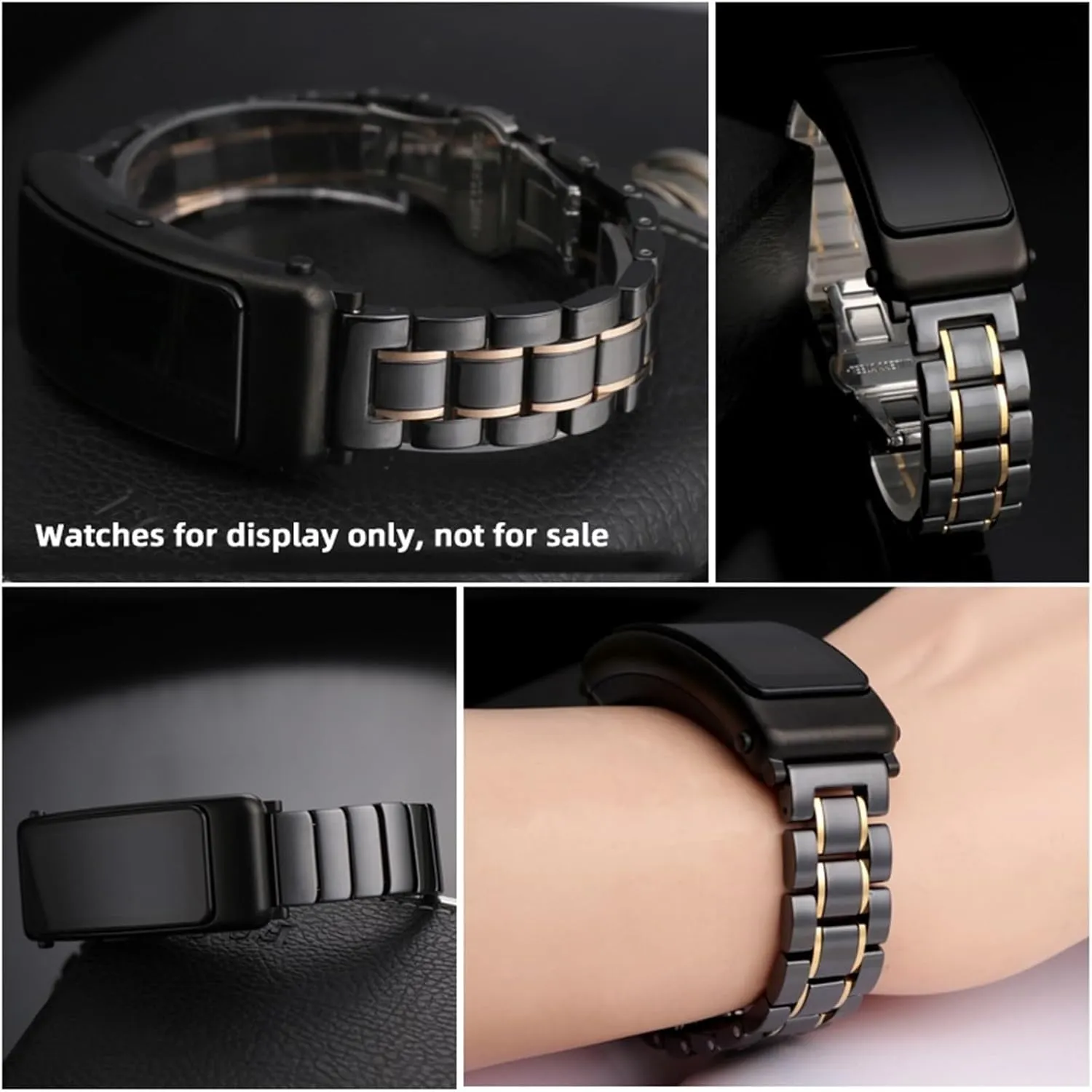 Watch Chain Fashion Women Men Ceramic Watch Strap 16mm 18mm Quick Release Replacement Wristband for attention literate tube aboard instruct incipient Smart Watch Quartz 