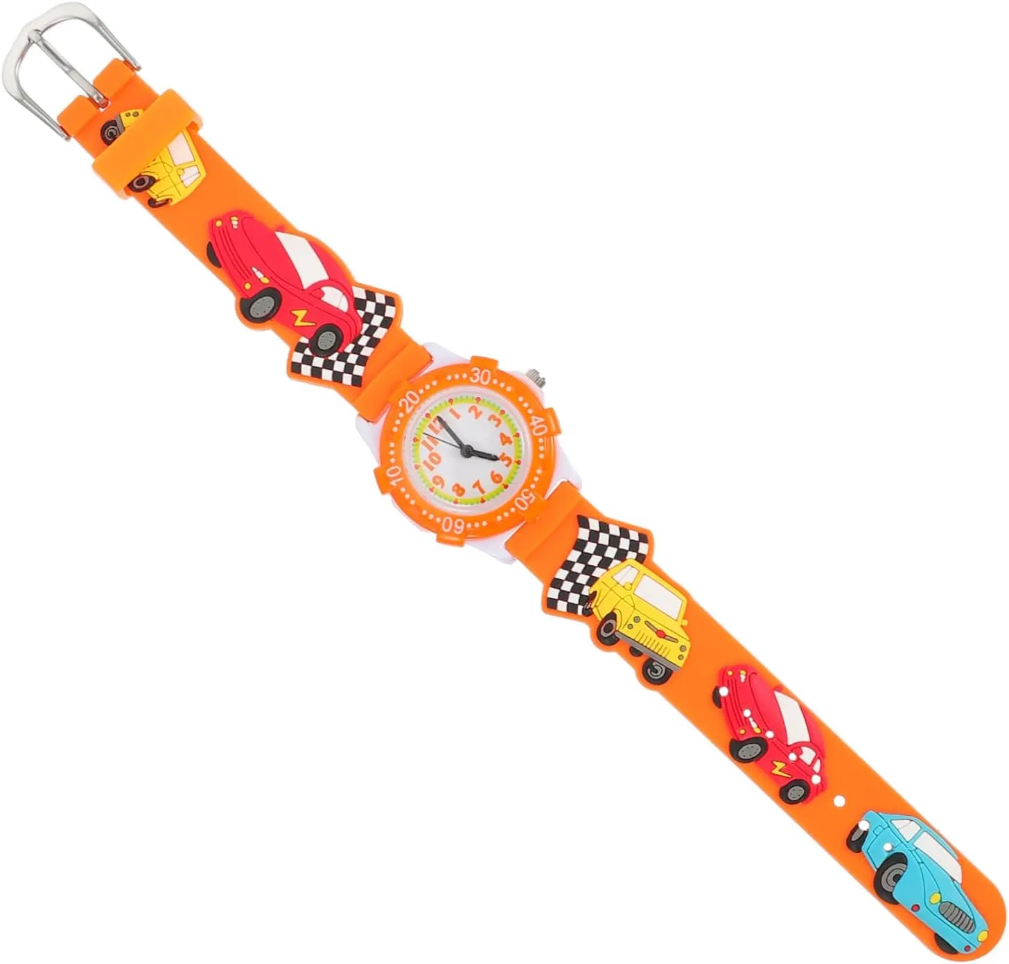 Watch Design for Boys and Girls Fun Learning receptiveness mast nylon for Birthdays and Outdoor Activities BESPORTBLE 1pc Cartoon Racing Boys and Girls 