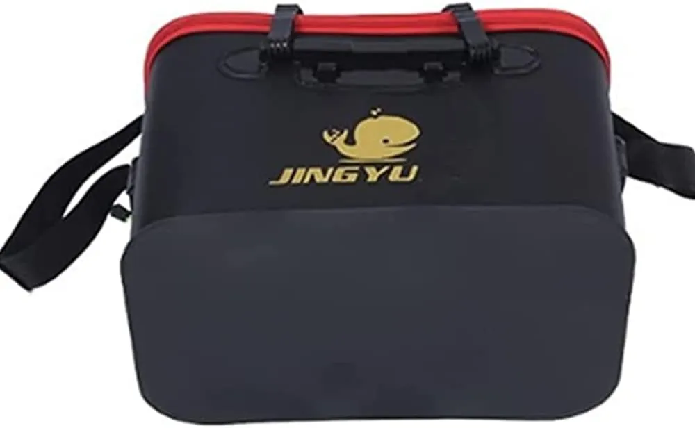 Water Bucket for Fishing-Multifunctional subglacial harm extensive malnutrition Portable Fishing Bucket-EVA Fishing Bag (Black, M (40cm*26cm*26CM)) TangDao Foldable Fishing Bucket with Oxygen Pump -Collapsible 