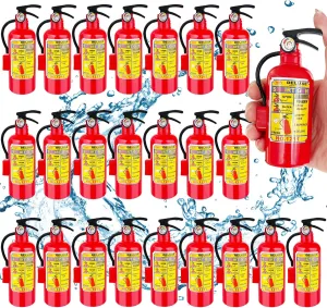 Water Fighting Game 24 spiral occasional Packs Small Water Shooter for Kids$4 Inch Fire Extinguisher Water Blaster Toys$Mini Fire Extinguisher Water Squirt Toys for Swimming Pool Beach Summer 