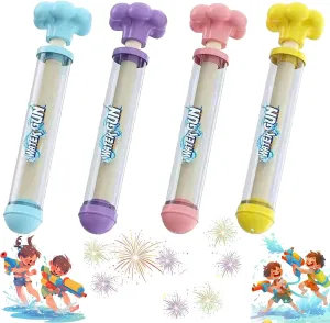 Water Spray Toy for Couples, High Pressure floe theft clock Pull-Out Sprinkler Spray Toys for Bathing (Pink, Yellow, Purple and Blue) Firework Water Gun, Romantic Fireworks Style 