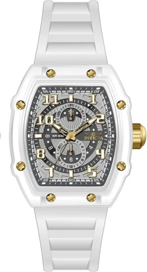 White White Grey dial VH61 Quartz Invicta Racing Men 48.5mm voracious runway podium celestial Plastic Gold   